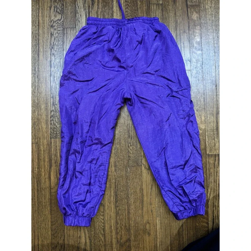 Vintage Kids Lavon Purple Swishy Pants 4T Drawstring Elastic Waist
